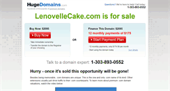 Desktop Screenshot of lenovellecake.com